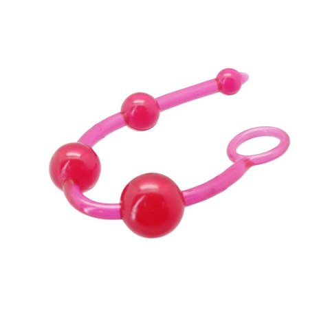 Łańcuch kulek analnych Timeless Jelly 4 Toyz4lovers różowy