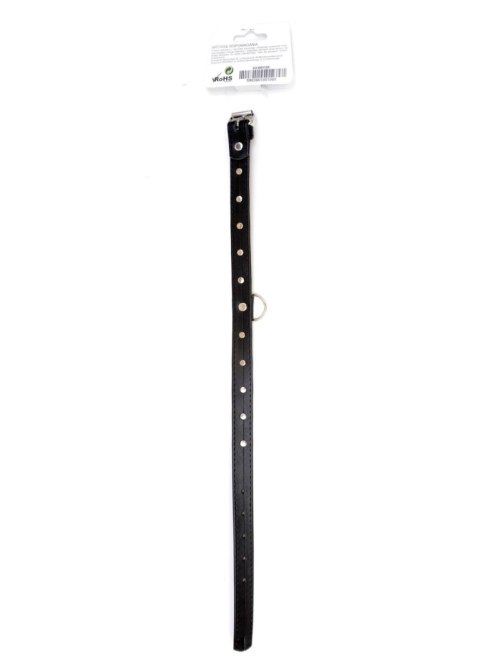 Obroża z kryształkami Fetish B Series różowa 2 cm