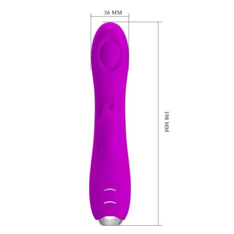 Wibrator króliczek pulsujący silikonowy Pretty Love Regina fioletowy USB