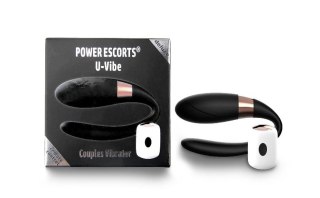 Wibrator parowy UVibe Power Escorts czarny z pilotem 7 funkcji