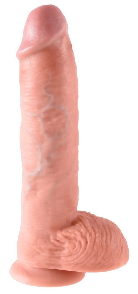 Dildo King Cock z jądrami PVC 25 cm