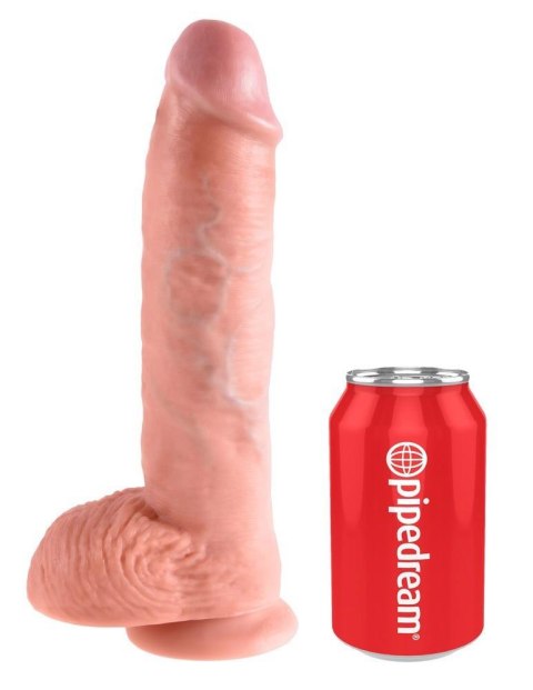Dildo King Cock z jądrami PVC 25 cm