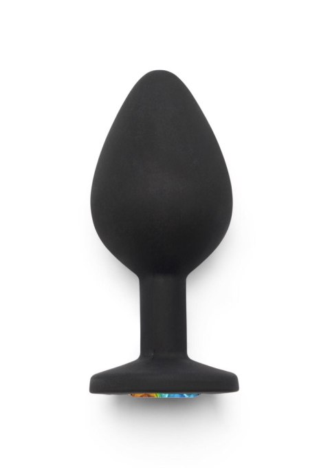 Korek analny ToyJoy Booty Jewel silikonowy czarny 8 cm
