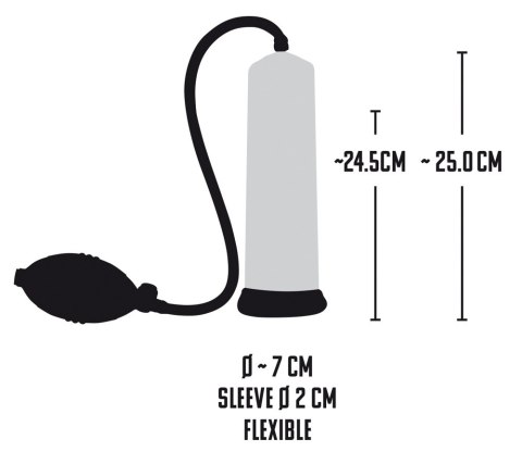 Pompka penisowa Mister Boner Professionals Power z miarką 25 cm