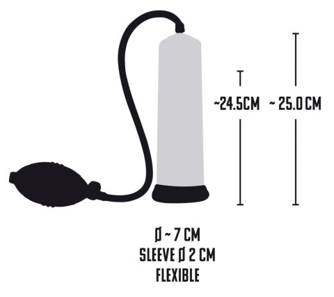 Pompka penisowa Mister Boner Professionals Power z miarką 25 cm