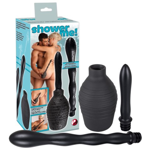 Prysznic analny You2Toys Shower Me czarny PVC 23 cm 300 ml