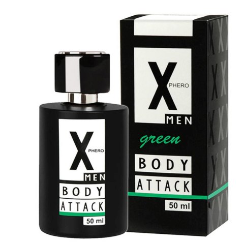 Woda toaletowa z feromonami Body Attack Green męska 50 ml