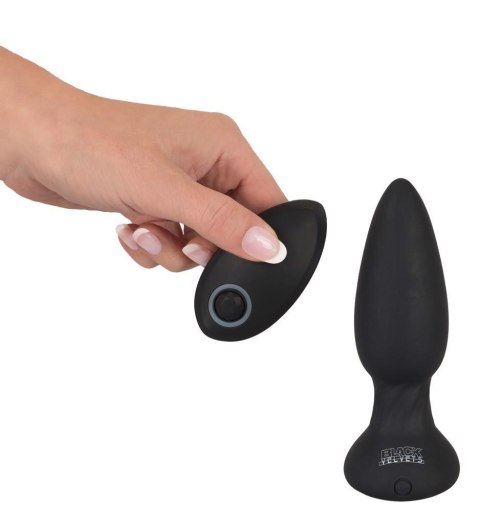 Korek analny rotacyjny Black Velvets pilot USB 14 cm