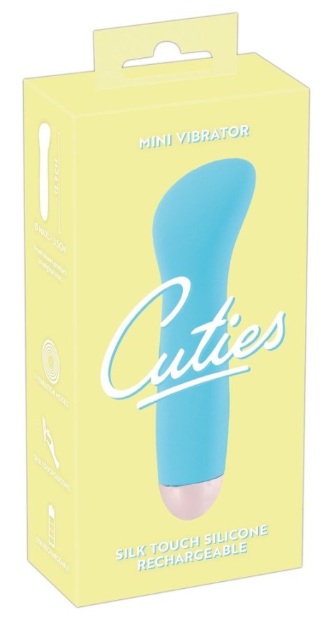 Mini wibrator Cuties niebieski USB 12,9 cm