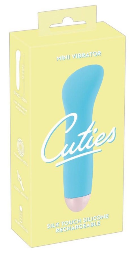 Mini wibrator Cuties niebieski USB 12,9 cm