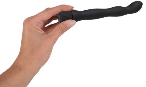 Wibrator analny falisty You2Toys czarny 18 cm na baterie