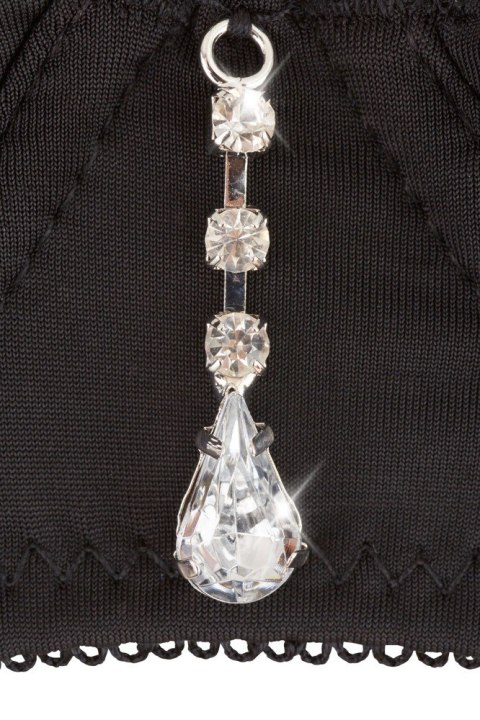 Błyszczący komplet Rhinestone Abierta Fina z dżetami 85C