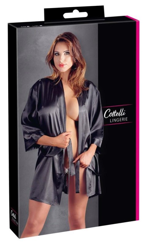 Kimono satynowe z koronką Cottelli L/XL