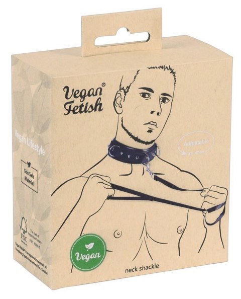 Kołnierz wegański Vegan Fetish ze smyczą 112 cm