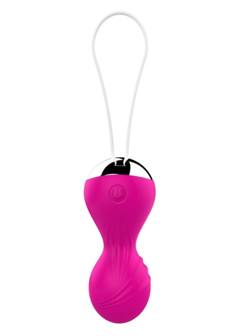 Kulki Kegla wibrujące silikonowe 10 funkcji USB pilot różowe