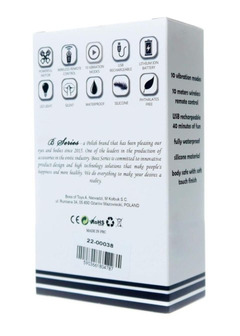 Kulki Kegla wibrujące silikonowe 10 funkcji USB pilot różowe