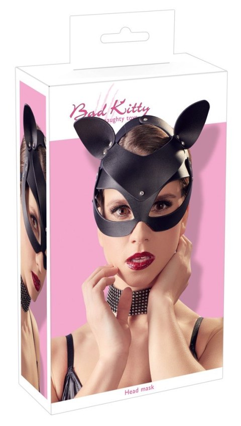 Maska kota Bad Kitty z dżetami i uszami