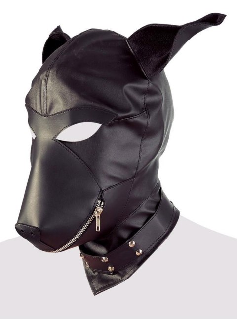 Maska psa z imitacji skóry fetish Collection czarna