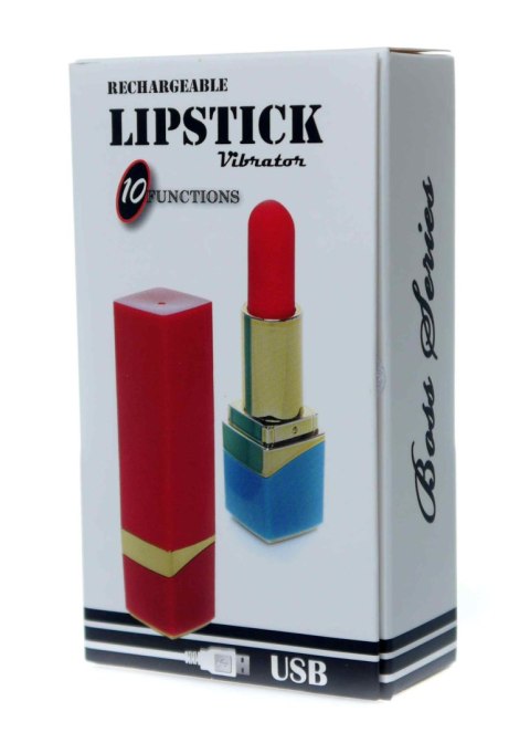 Mini wibrator szminkowy silikonowy B Series Magic czarny USB 9 cm