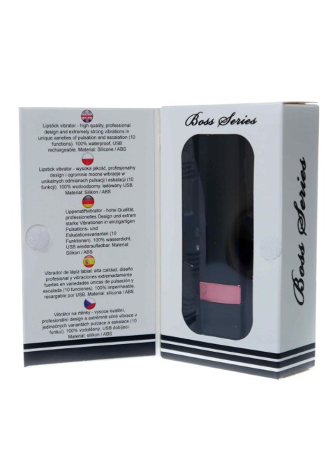 Mini wibrator szminkowy silikonowy B Series Magic czarny USB 9 cm