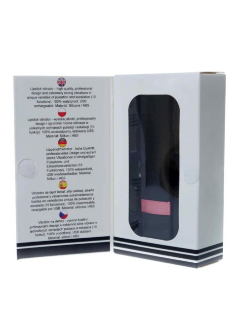 Mini wibrator szminkowy silikonowy B Series Magic czarny USB 9 cm