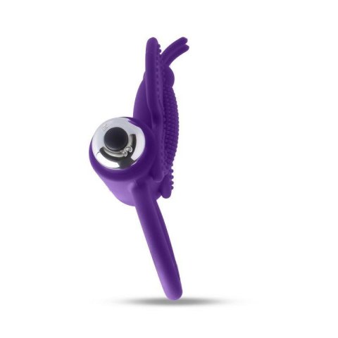 Pierścień wibrujący butterfly Toyz4Lovers fioletowy silikon