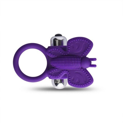 Pierścień wibrujący butterfly Toyz4Lovers fioletowy silikon