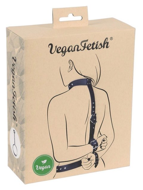 Regulowane kajdanki na szyję i nadgarstki Vegan Fetish
