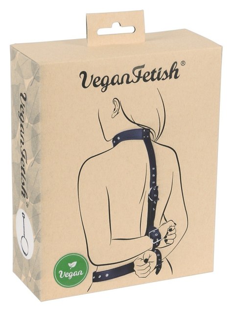 Regulowane kajdanki na szyję i nadgarstki Vegan Fetish