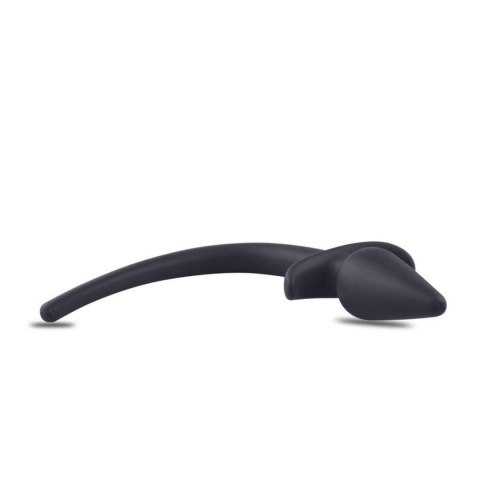 Silikonowy korek analny Toyz4lovers z sznurkiem czarny 8 cm