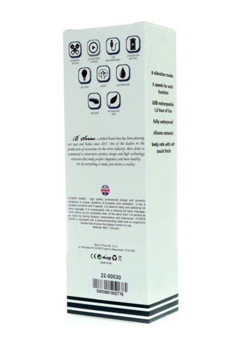 Stymulator łechtaczki Power Wand B Series Magic różowy USB