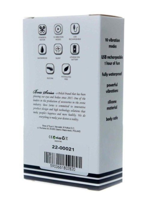 Wibrator szminkowy mini czerwony B Series Magic USB wodoodporny