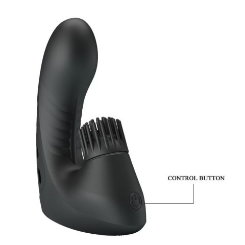 Nakładka wibrująca na palec Pretty Love silikonowa 3 wibracje 3 obroty USB