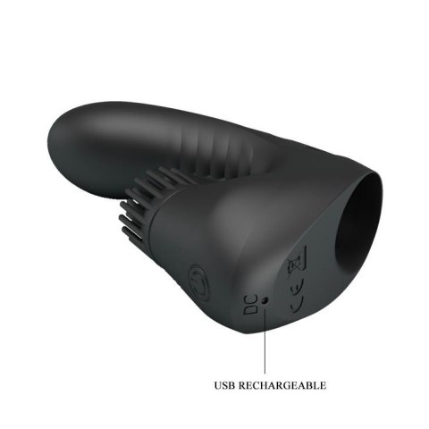 Nakładka wibrująca na palec Pretty Love silikonowa 3 wibracje 3 obroty USB