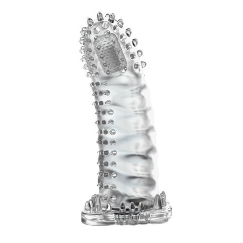 Przedłużka wibrująca żelowa Baile Brave Man transparentna 18 cm