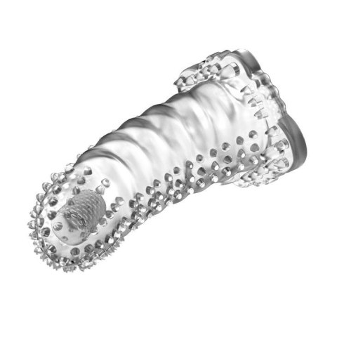 Przedłużka wibrująca żelowa Baile Brave Man transparentna 18 cm