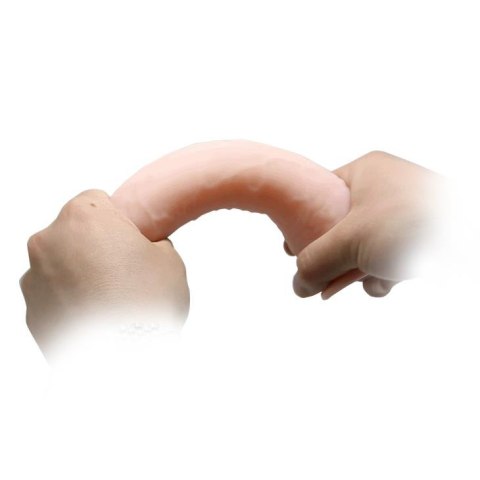Realistyczne dildo elastyczne Baile z przyssawką cieliste 24 cm