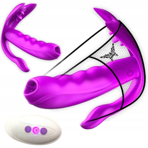 Stymulator silikonowy do majtek Fox USB 7 funkcji z ogrzewaniem