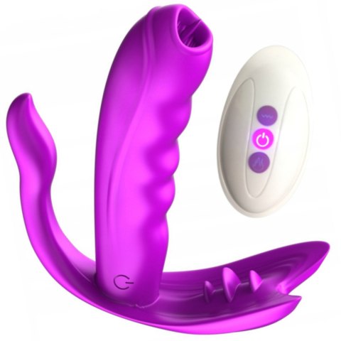 Stymulator silikonowy do majtek Fox USB 7 funkcji z ogrzewaniem