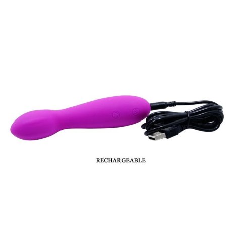Wibrator punktu G Pretty Love Arvin purpurowy silikonowy USB 14 cm