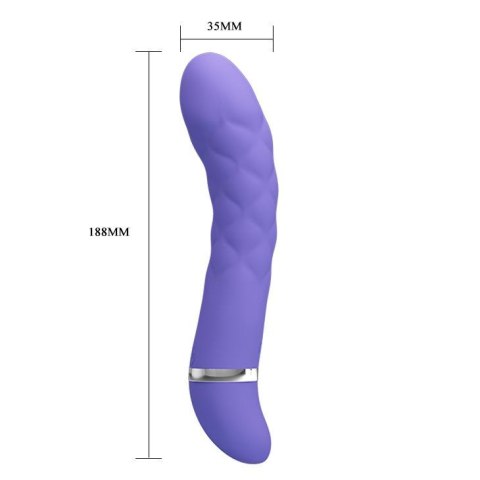 Wibrator punktu G Pretty Love Truda 7 funkcji silikonowy fioletowy 19 cm