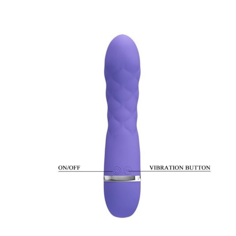 Wibrator punktu G Pretty Love Truda 7 funkcji silikonowy fioletowy 19 cm