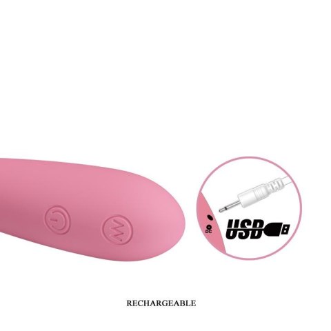 Wibrator punktu G silikonowy Pretty Love Grace USB 30 funkcji 12 cm