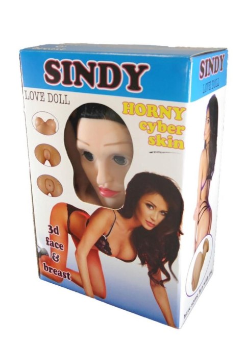 Lalka erotyczna Sindy 3D nadmuchiwana 168 cm z wibrującym jajkiem