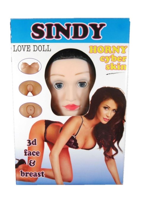 Lalka erotyczna Sindy 3D nadmuchiwana 168 cm z wibrującym jajkiem