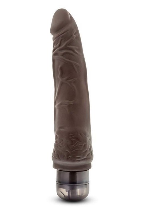 Realistyczny wibrator Dr Skin Cock Vibe czekoladowy 7 cali
