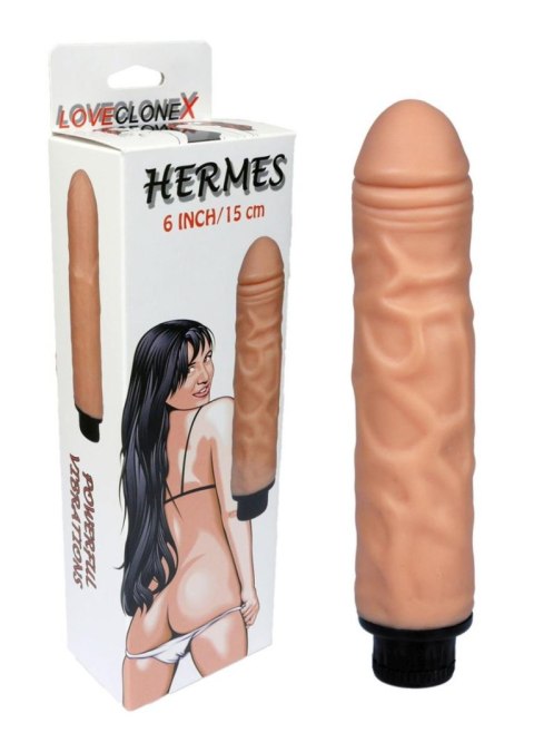 Wibrator realistyczny Hermes Loveclonex cyber skóra 15 cm