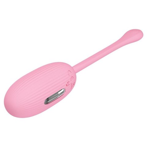 Jajko wibrujące Pretty Love Doreen 3 fioletowe silikonowe z app USB 19cm