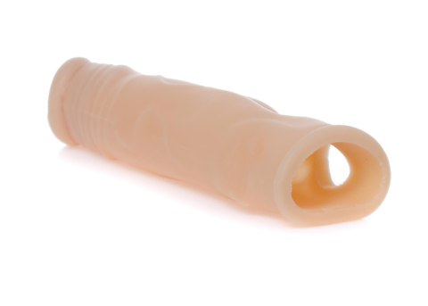 Przedłużka realistyczna na penisa EasyLove z otworem na jądra 18,5 cm