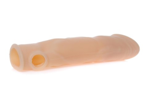 Przedłużka realistyczna na penisa EasyLove z otworem na jądra 18,5 cm